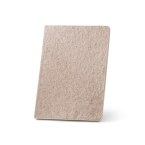 TEAPAD SEMI-RIGID. Notatnik A5 z półsztywną okładką wykonaną z odpadów liści herbaty (65%)