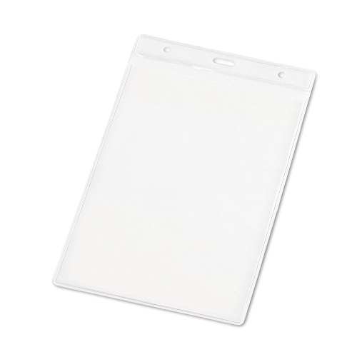WHITMAN. Pionowe etui na identyfikator wykonane z PVC