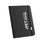 EMERGE FOLDER II. Teczka A4 z 300D poliestru pochodzącego (100% rPET) z zamknięciem na gumkę