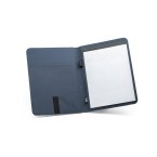 EMERGE FOLDER II. Teczka A4 z 300D poliestru pochodzącego (100% rPET) z zamknięciem na gumkę