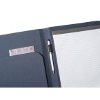 EMERGE FOLDER II. Teczka A4 z 300D poliestru pochodzącego (100% rPET) z zamknięciem na gumkę