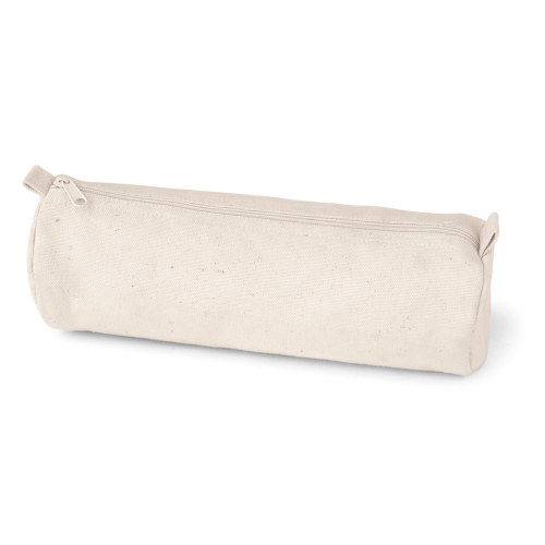 SCHOOLI. 100% płótno bawełniane piórnik (290 g/m²), o cylindrycznym kształcie
