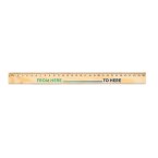 WESLEY 30. Linijka z drewna sosnowego o długości 30 cm