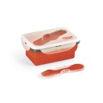 SAFFRON. Lunch Box. Wysuwane hermetyczne pudełko wykonane z silikonu i PP 640 mL
