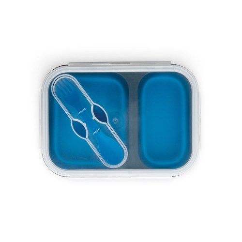 DILL. Lunch Box. Wysuwane hermetyczne pudełko wykonane z silikonu i PP (480 i 760 mL)