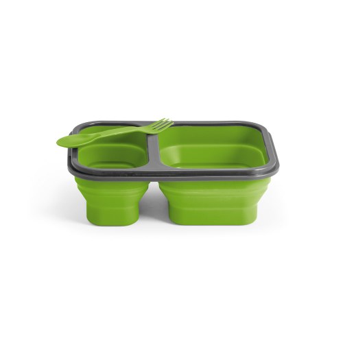 DILL. Lunch Box. Wysuwane hermetyczne pudełko wykonane z silikonu i PP (480 i 760 mL)