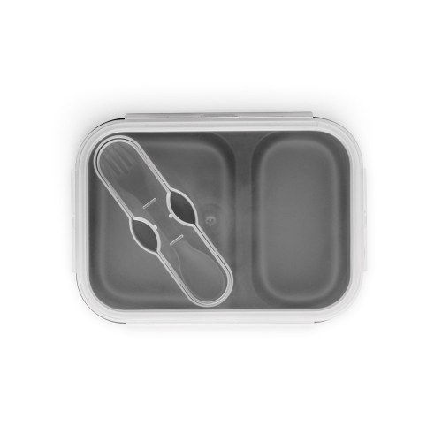 DILL. Lunch Box. Wysuwane hermetyczne pudełko wykonane z silikonu i PP (480 i 760 mL)