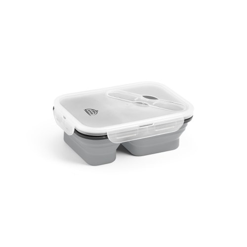 DILL. Lunch Box. Wysuwane hermetyczne pudełko wykonane z silikonu i PP (480 i 760 mL)