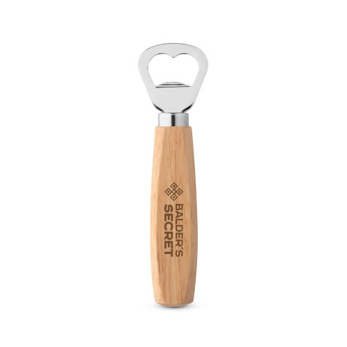 HOLZ. Otwieracz do butelek, metal i drewno