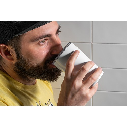 SLIDER. Dwuścienny kubek podróżny do sublimacji wykonany 380 ml