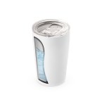 SLIDER. Dwuścienny kubek podróżny do sublimacji wykonany 380 ml