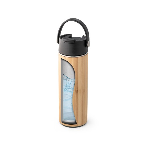 LAVER. Butelka termiczna z bambusa, stali nierdzewnej i PP 440 ml