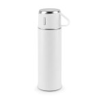 COMANECI. Dwuścienna butelka ze stali nierdzewnej (90% z recyklingu) z matowym wykończeniem 490 ml