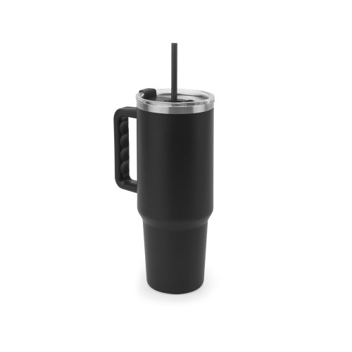 JOYNER XL. Duży kubek podróżny ze stali nierdzewnej (91% z recyklingu) z podwójnymi ściankami izolowanymi próżniowo i matowym wykończeniem 1300 ml