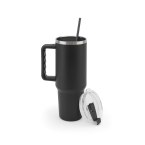 JOYNER XL. Duży kubek podróżny ze stali nierdzewnej (91% z recyklingu) z podwójnymi ściankami izolowanymi próżniowo i matowym wykończeniem 1300 ml