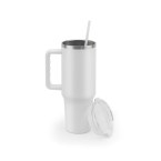 JOYNER XL. Duży kubek podróżny ze stali nierdzewnej (91% z recyklingu) z podwójnymi ściankami izolowanymi próżniowo i matowym wykończeniem 1300 ml