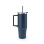 JOYNER XL. Duży kubek podróżny ze stali nierdzewnej (91% z recyklingu) z podwójnymi ściankami izolowanymi próżniowo i matowym wykończeniem 1300 ml