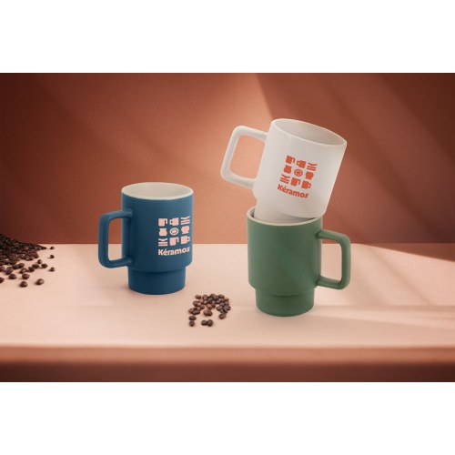 KUERTEN. Ceramiczny kubek z matowym wykończeniem, 330 ml