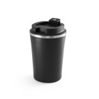 PHELPS CERAMIC. Kubek podróżny ze stali nierdzewnej z ceramicznym wykończeniem wnętrza o pojemności 470 ml