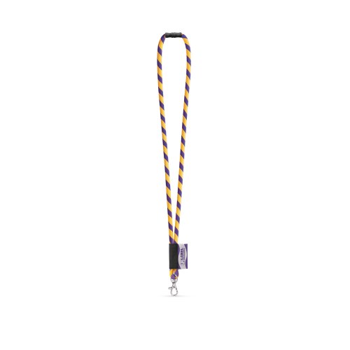WISBECH. SET Lanyard TUBE Long (Ø 7 mm) z karabińczykiem 9 mm i zapięciem bezpieczeństwa Ø 7 mm