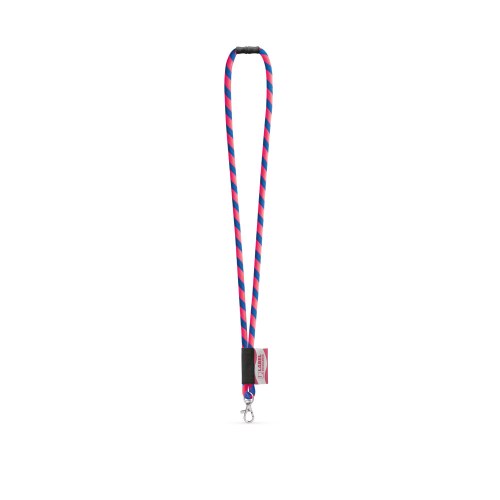 WISBECH. SET Lanyard TUBE Long (Ø 7 mm) z karabińczykiem 9 mm i zapięciem bezpieczeństwa Ø 7 mm