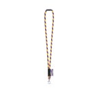 WISBECH. SET Lanyard TUBE Long (Ø 7 mm) z karabińczykiem 9 mm i zapięciem bezpieczeństwa Ø 7 mm