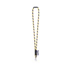 WISBECH. SET Lanyard TUBE Long (Ø 7 mm) z karabińczykiem 9 mm i zapięciem bezpieczeństwa Ø 7 mm