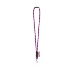 WISBECH. SET Lanyard TUBE Long (Ø 7 mm) z karabińczykiem 9 mm i zapięciem bezpieczeństwa Ø 7 mm