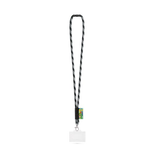 WATFORD. SET Lanyard TUBE Long (Ø 7 mm) z karabińczykiem 9 mm, zapięciem bezpieczeństwa Ø 7 mm i sztywnym uchwytem na identyfikator/kartę o wymiarach 91 x 68 mm
