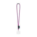 WATFORD. SET Lanyard TUBE Long (Ø 7 mm) z karabińczykiem 9 mm, zapięciem bezpieczeństwa Ø 7 mm i sztywnym uchwytem na identyfikator/kartę o wymiarach 91 x 68 mm