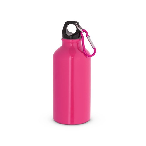 LANDSCAPE S. Aluminiowa butelka sportowa z karabińczykiem 400 ml