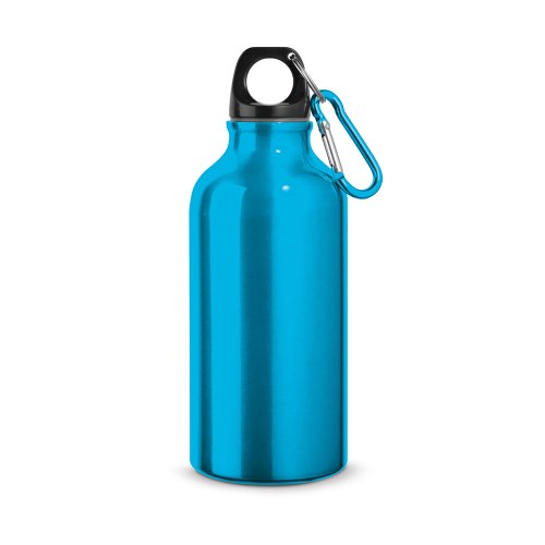 LANDSCAPE S. Aluminiowa butelka sportowa z karabińczykiem 400 ml