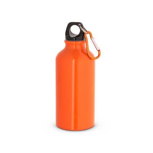 LANDSCAPE S. Aluminiowa butelka sportowa z karabińczykiem 400 ml