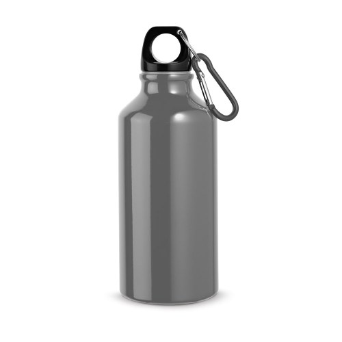 LANDSCAPE S. Aluminiowa butelka sportowa z karabińczykiem 400 ml