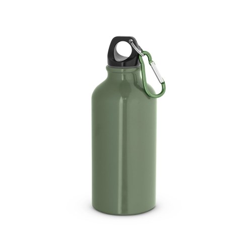 LANDSCAPE S. Aluminiowa butelka sportowa z karabińczykiem 400 ml