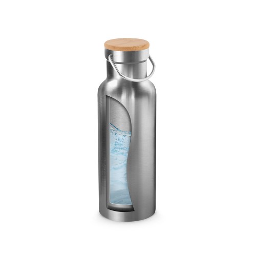 RAGNAR. Butelka próżniowa ze stali nierdzewnej (36% z recyklingu) z izolacją próżniową 570 ml