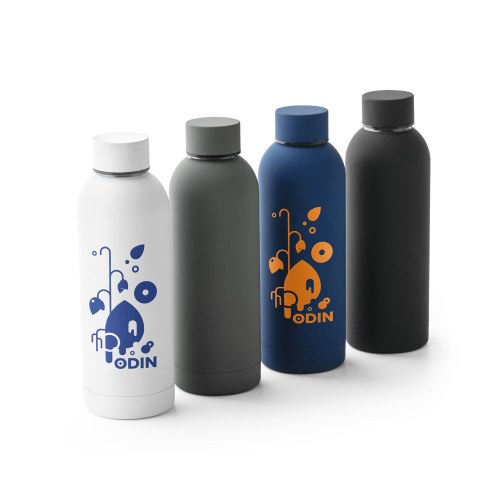 ODIN. Butelka próżniowa ze stali nierdzewnej (36% z recyklingu) o podwójnych ściankach 550 mL