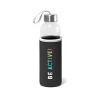 RAISE. Butelka sportowa ze szkła i stali nierdzewnej 520 ml