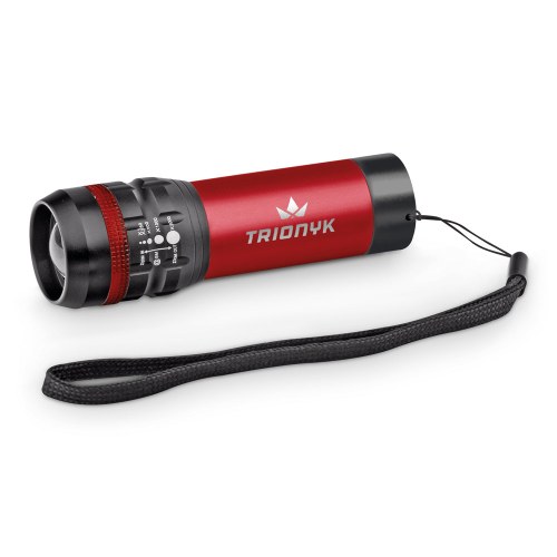 ZOOMIN. Aluminiowa latarka z funkcją zoomu z 3 trybami świecenia