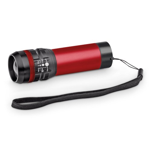 ZOOMIN. Aluminiowa latarka z funkcją zoomu z 3 trybami świecenia