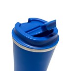 PHELPS. Kubek podróżny 470 ml ze stali nierdzewnej i PP