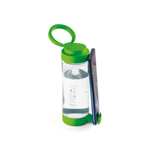QUINTANA. Szklana butelka sportowa z zakrętką PP 390 ml