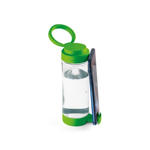 QUINTANA. Szklana butelka sportowa z zakrętką PP 390 ml