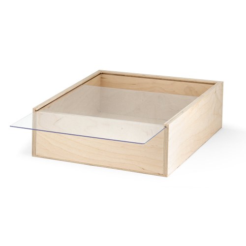 BOXIE CLEAR L. Drewniane pudełko L