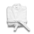 RUFFALO LARGE. Szlafrok z bawełny (82%) i bawełny z recyklingu (18%) o gramaturze 350 g/m²