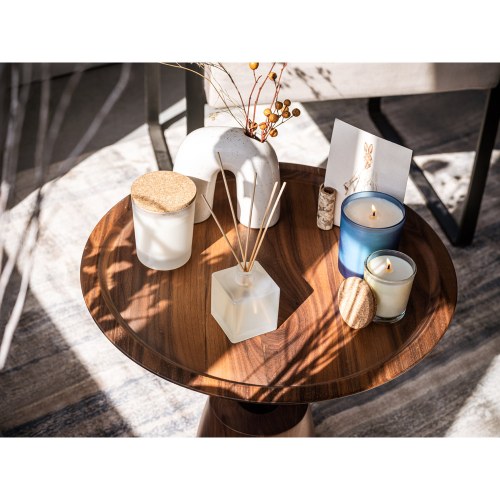 ZEN 80. Aromatyczna świeca w szklanym kubku z korkową pokrywką 80 g
