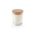 ZEN 80. Aromatyczna świeca w szklanym kubku z korkową pokrywką 80 g