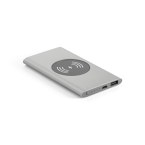 CASSINI. Power bank 4.000 mAh z bezprzewodową ładowarką 5W z aluminium pochodzącego z recyklingu (100% rAL)