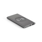 CASSINI. Power bank 4.000 mAh z bezprzewodową ładowarką 5W z aluminium pochodzącego z recyklingu (100% rAL)