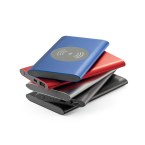 CASSINI. Power bank 4.000 mAh z bezprzewodową ładowarką 5W z aluminium pochodzącego z recyklingu (100% rAL)